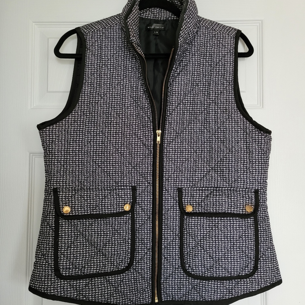 Willi Smith women's large zip up vest
